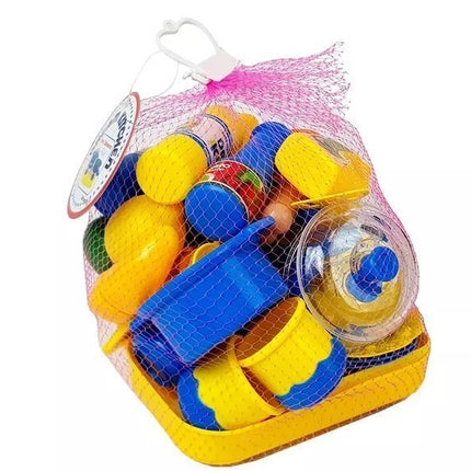 Plastikinių indų rinkinys mažajam virėjui