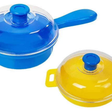 Plastikinių indų rinkinys mažajam virėjui