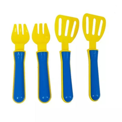 Plastikinių indų rinkinys mažajam virėjui