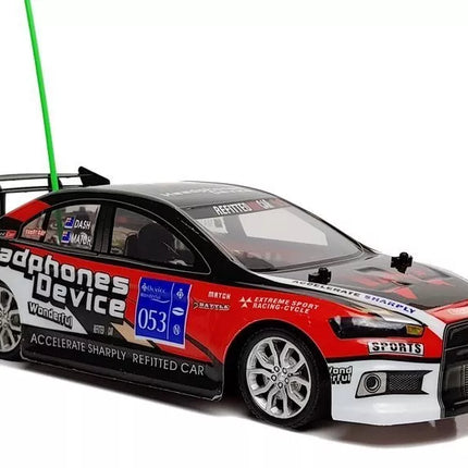 Sportinis lenktyninis nuotoliniu būdu valdomas automobilis R/C 27Mhz raudonas
