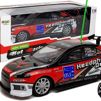 Sportinis lenktyninis nuotoliniu būdu valdomas automobilis R/C 27Mhz raudonas