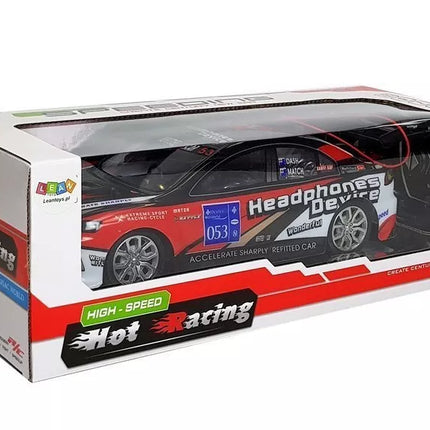 Sportinis lenktyninis nuotoliniu būdu valdomas automobilis R/C 27Mhz raudonas