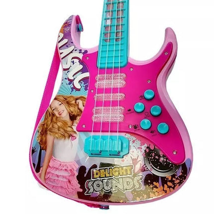 Gitara su mikrofonu Karaoke rinkinys Šviesos Garsai