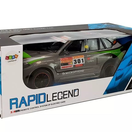Nuotoliniu būdu valdomas RC sportinis automobilis 1:10 2.4G pilkas
