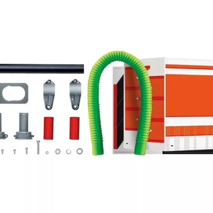 Edukacinis „pasidaryk pats“ raketos modelis su suspaustu oru