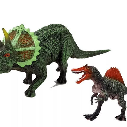 Dinozaurų figūrėlių rinkinys Spinosaurus, Triceratops