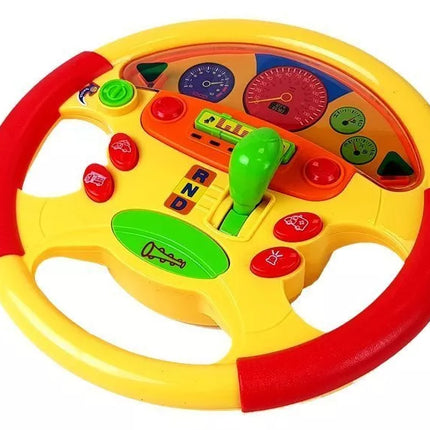 Mokomasis vairas kūdikiui. Garso ir šviesos efektai