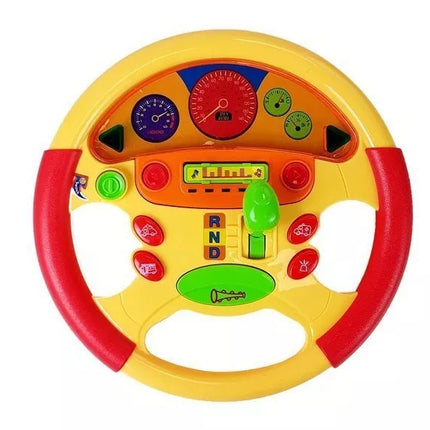 Mokomasis vairas kūdikiui. Garso ir šviesos efektai