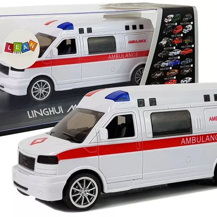 Sirena su greitosios pagalbos automobiliu su garsiniu signalu ir šviesa