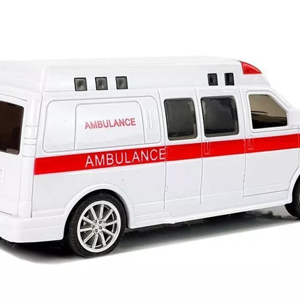 Sirena su greitosios pagalbos automobiliu su garsiniu signalu ir šviesa