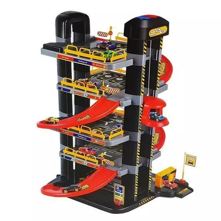 Trasa automobiliams Parkavimo garažas 5 lygių su baterijomis, šviesomis, liftu