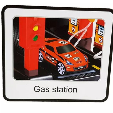 Trasa automobiliams Parkavimo garažas 5 lygių su baterijomis, šviesomis, liftu