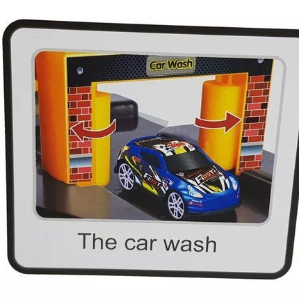 Trasa automobiliams Parkavimo garažas 5 lygių su baterijomis, šviesomis, liftu