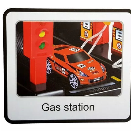 Trasa automobiliams Parkavimo garažas 5 lygių su baterijomis, šviesomis, liftu