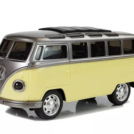 Autobusas su varikliu ir garsu Geltonas