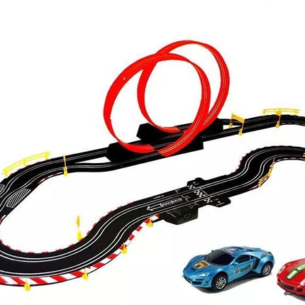 Lenktynių trasa 1:43 2 Automobiliai Valdikliai Top Turbo 5,4 m ilgio