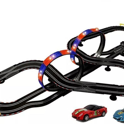 Lenktynių trasa 2 automobiliams Top Turbo Lights 7,6 m ilgio