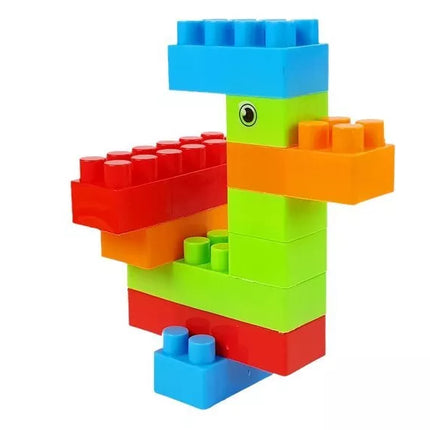 Didelis konstruktorių kaladėlių rinkinys maiše, 320 elementų