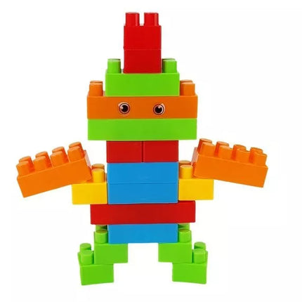 Didelis konstruktorių kaladėlių rinkinys maiše, 320 elementų