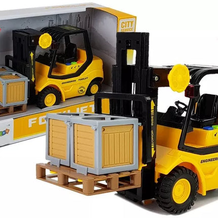 Šakinio krautuvo spyruoklinė pavara 1:16 su garsu ir šviesa