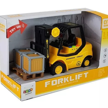 Šakinio krautuvo spyruoklinė pavara 1:16 su garsu ir šviesa