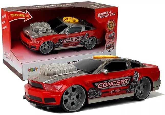 Automatinis didžėjus su muzikos pultu ir šviesos kolonėlėmis