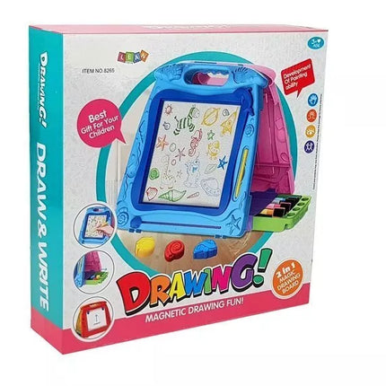 Dvipusė piešimo lenta. Žymekliai. Magnetai.