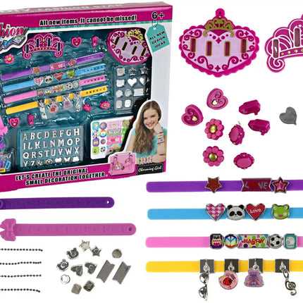 ""Pasidaryk pats" raidžių pakabukų apyrankių papuošalų rinkinys"