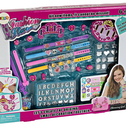 ""Pasidaryk pats" raidžių pakabukų apyrankių papuošalų rinkinys"