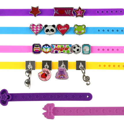 ""Pasidaryk pats" raidžių pakabukų apyrankių papuošalų rinkinys"