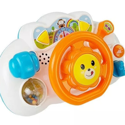 Edukacinis oranžinis vairas kūdikiui