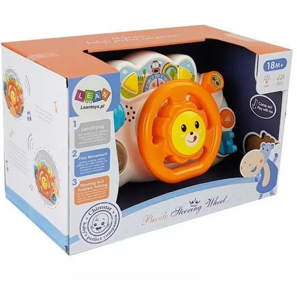 Edukacinis oranžinis vairas kūdikiui