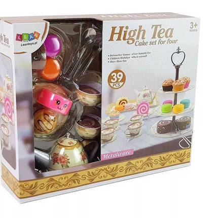 Arbatos rinkinys: stalo reikmenys + konditerijos gaminiai