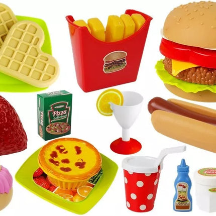 Greito maisto hamburgerių rinkinys