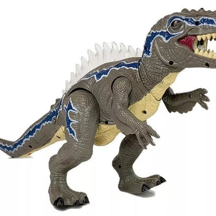 Nuotoliniu būdu valdomas dinozauras Tyrannosaurus, švytintis pilkas