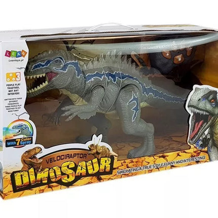 Nuotoliniu būdu valdomas dinozauras Tyrannosaurus, švytintis pilkas