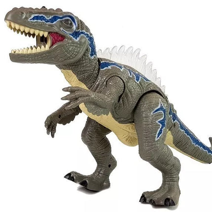 Nuotoliniu būdu valdomas dinozauras Tyrannosaurus, švytintis pilkas
