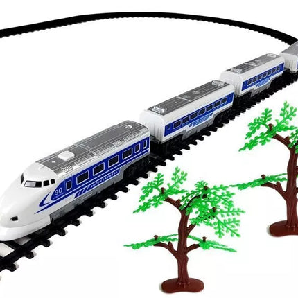Pendolino traukinys Bėgiai su baterijomis su garsu ir šviesa
