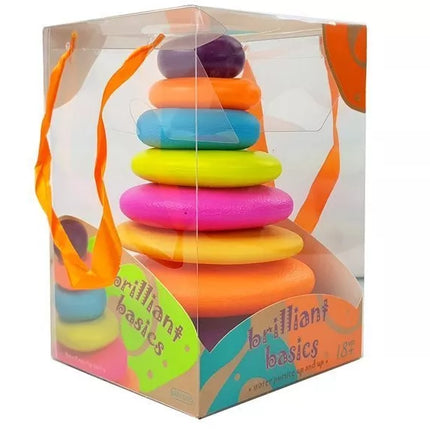 Spalvingų lankų piramidė kūdikiui