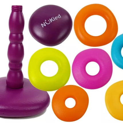 Spalvingų lankų piramidė kūdikiui