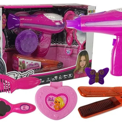 Grožio rinkinys su priedais Džiovintuvas Tiesintuvas