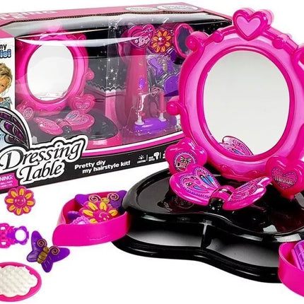 Šukuosenos staliukas su garsais ir šviesomis