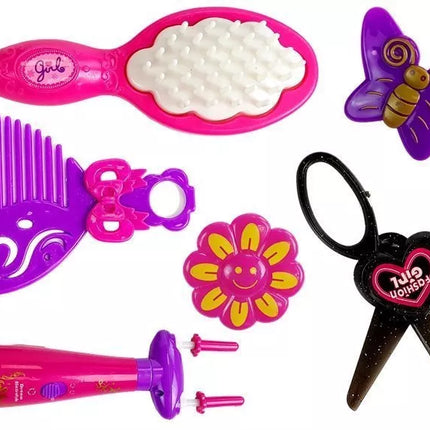 Šukuosenos staliukas su garsais ir šviesomis