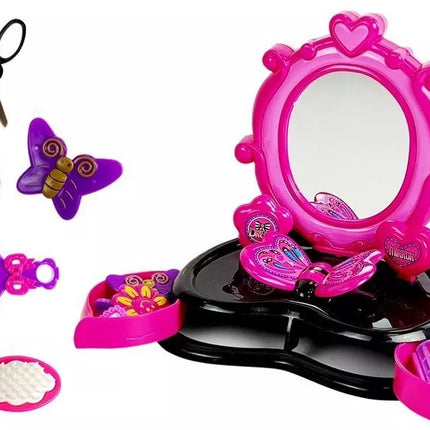 Šukuosenos staliukas su garsais ir šviesomis