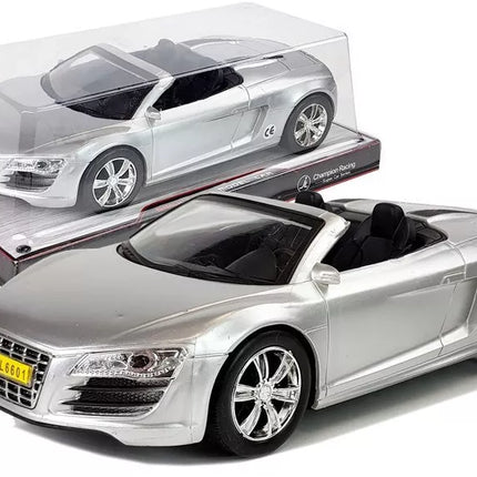 Žaislinis automobilis Kabrioletas Sidabrinis 1:18