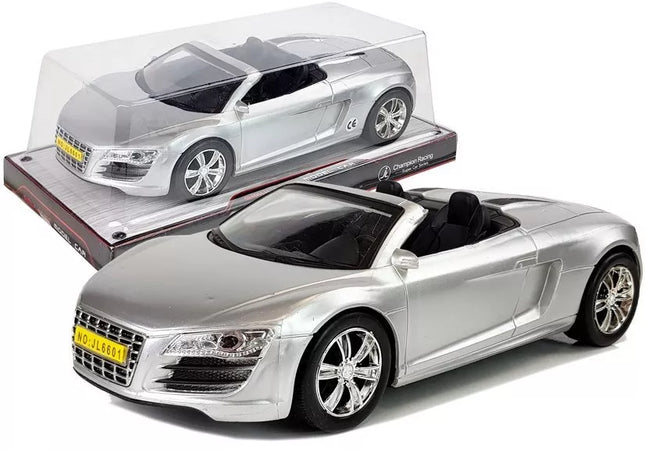 Žaislinis automobilis Kabrioletas Sidabrinis 1:18