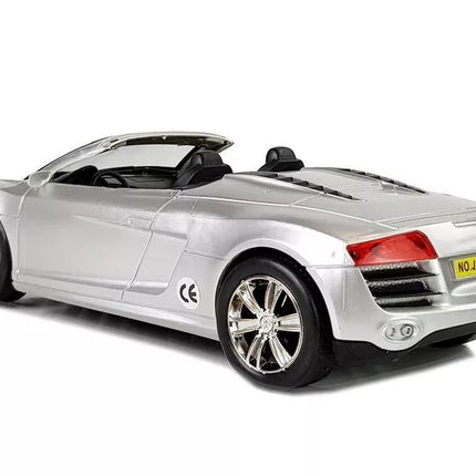 Žaislinis automobilis Kabrioletas Sidabrinis 1:18