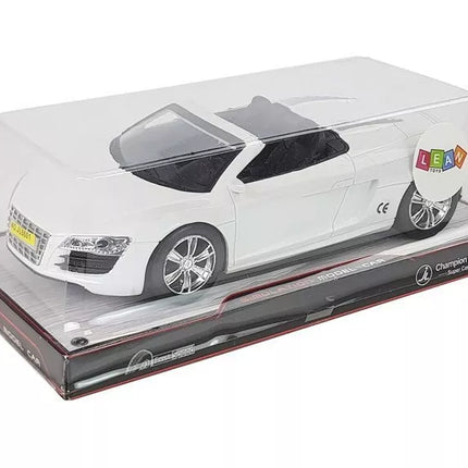 Žaislinis automobilis su atitraukiamu kabrioletu baltas 1:18