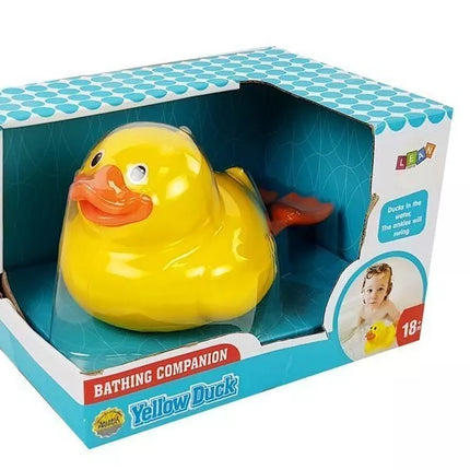 Geltona antis su baterijomis 18 cm voniai