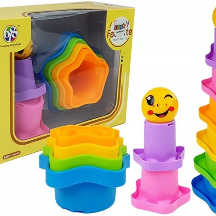 Piramidės formos puodeliai kūdikiams "Žvaigždutės"